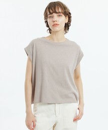 GREY LABEL リネンミックスドルマンT
