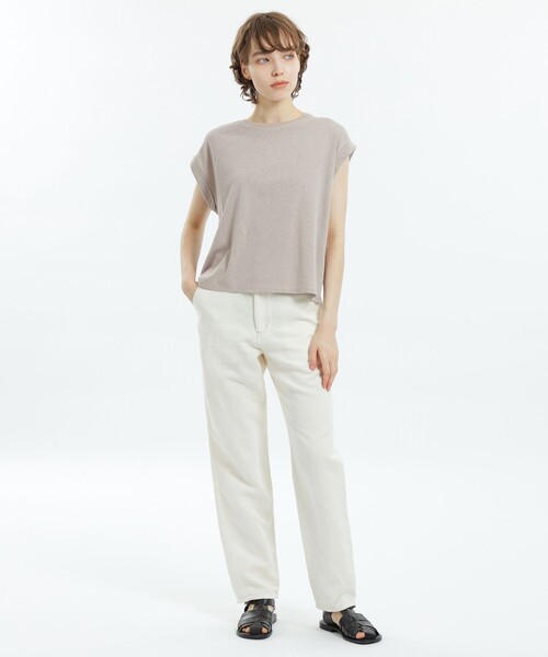 MACKINTOSH PHILOSOPHY(マッキントッシュ フィロソフィー)の「GREY LABEL リネンミックスドルマンT(Tシャツ/カットソー・レディース・オフホワイト/グレー/ブルー/ブラック/レッド・2)」の12枚目の写真