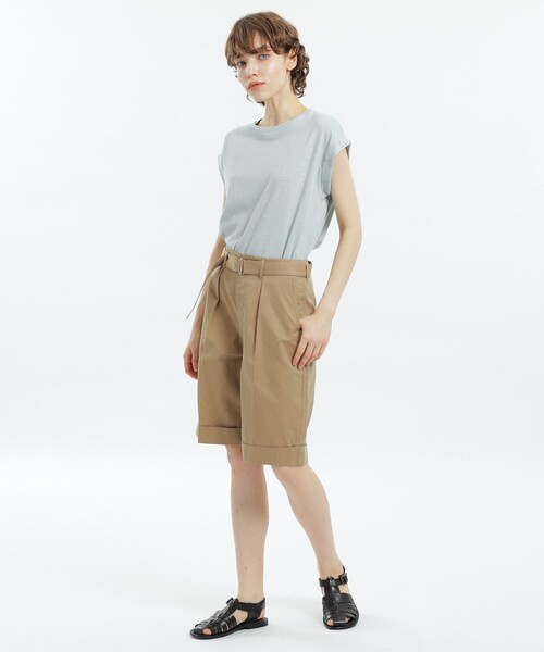 MACKINTOSH PHILOSOPHY(マッキントッシュ フィロソフィー)の「GREY LABEL リネンミックスドルマンT(Tシャツ/カットソー・レディース・オフホワイト/グレー/ブルー/ブラック/レッド・2)」の6枚目の写真