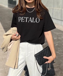 【大人の安心Tシャツ・高評価レビュー◎】シルクタッチスムースロゴプリントTシャツ