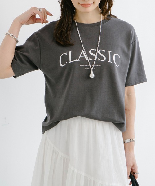 Emma Taylor(エマテイラー)の「【新色追加!】シルクタッチスムース大人ロゴプリントTシャツ(Tシャツ/カットソー・レディース・ホワイト系1/ホワイト系2/ブラック系その他2/ブラック系その他3/ホワイト系その他2/ホワイト系その他3/ホワイト系その他/ブラック系その他/ホワイト系その他4/ホワイト系その他7/ホワイト系その他6/ホワイト系その他5/ブラック系1/ブラック系2/ブラック系3/ブラウン/ホワイト系8/ブラック系4/ブラウン系その他/ブラック系5/ブラウン系その他2/その他14/その他15/その他16/ブラック系その他5/その他12/ブラウン系その他3/その他13・FREE)」の14枚目の写真