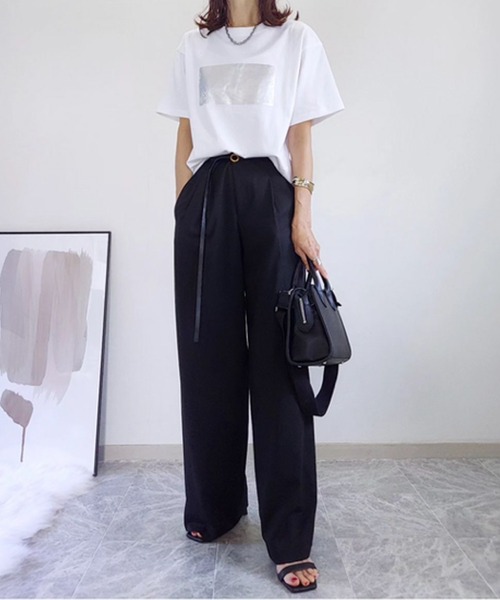 新色追加！】シルクタッチスムース大人ロゴプリントTシャツ Emma