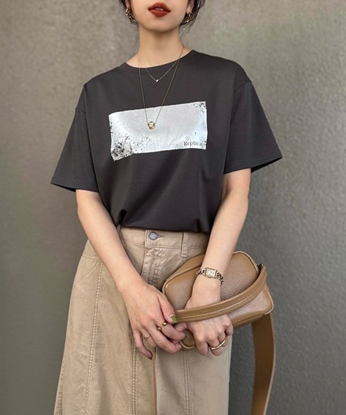 Emma Tayior ブラック　一度着用 リネンライクフラップポケットプルオーバー（Tシャツ/カットソー