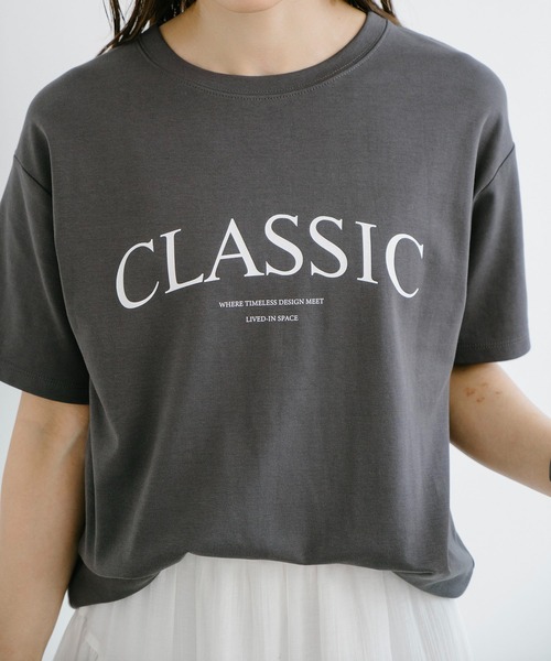 新色追加！】シルクタッチスムース大人ロゴプリントTシャツ Emma