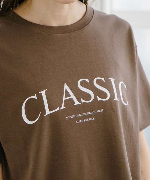 大人の安心Tシャツ・高評価レビュー◎】シルクタッチスムースロゴ