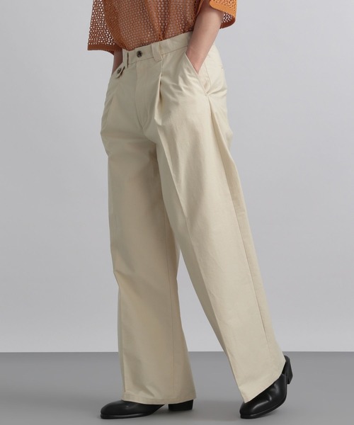 HARE(ハレ)の「ワイドチノトラウザー(HARE)(チノパンツ・メンズ・ブラウン/ブラック・FREE)」の8枚目の写真