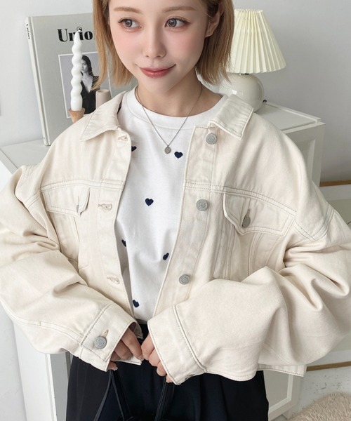 セール】ヘビーウェイトデニムショートジャケット/ショートGジャン