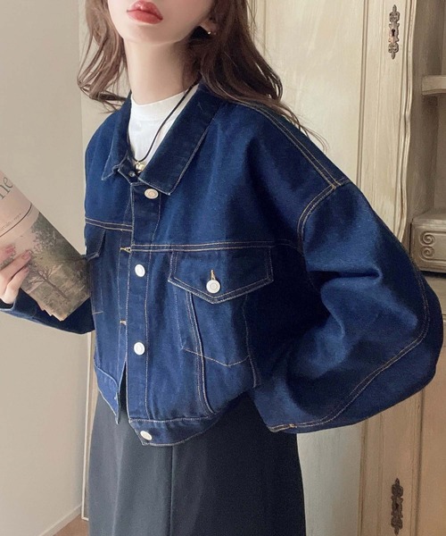 美品 エムズグレイシー ビジューボタン デニム ジャケット ブルー 38 美品 エムズグレイシー ビジューボタン デニム ジャケット ブルー 38