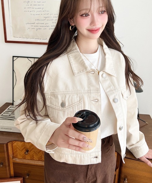 セール】ヘビーウェイトデニムショートジャケット/ショートGジャン