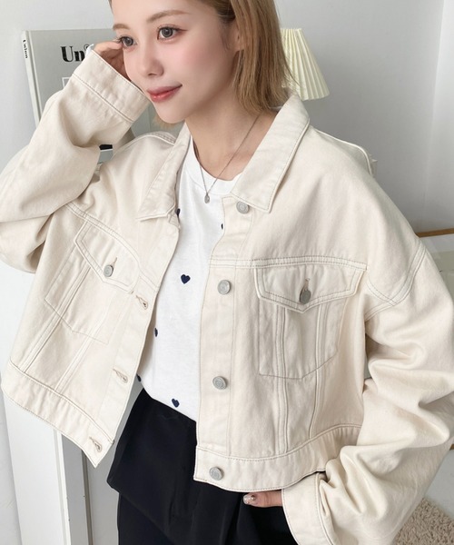 セール】ヘビーウェイトデニムショートジャケット/ショートGジャン