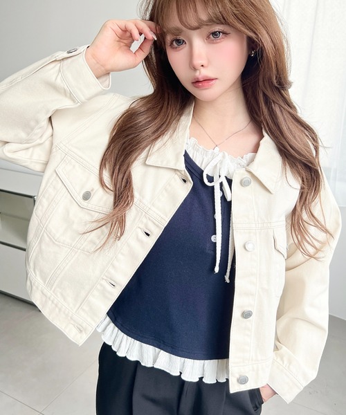 未使用品★ yumiさん　デニムジャケット　アイボリー MIU MIU（Gジャン/デニムジャケット）のフリマアイテム一覧
