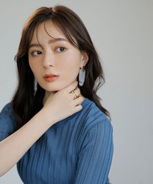 anuans（アニュアンス）の「ストーンプレートピアス（ピアス（両耳用））」