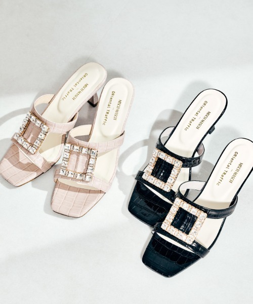 MISCH MASCH（ミッシュマッシュ）の「ビジューバックルサンダル/MO32205（サンダル・レディース・ブラック/ベージュ・M/S/L）」の8枚目の写真