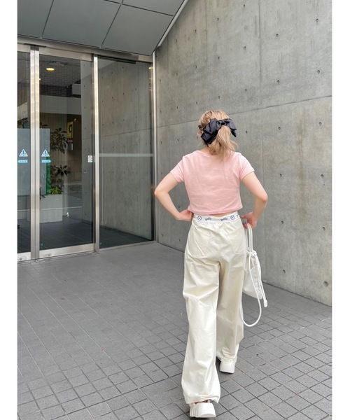セール】リボン付きミニT（Tシャツ/カットソー）｜jumelle
