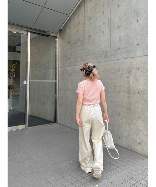 JUMELLE(ジュメロ)の「リボン付きミニT(Tシャツ/カットソー・レディース・ピンク・FREE)」の15枚目の写真