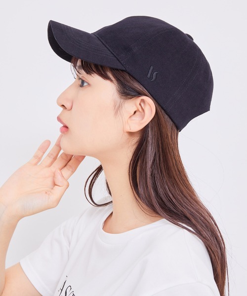 VIS（ビス）の「サイドロゴ微起毛ツイルキャップ（キャップ・レディース・ブラック/オフホワイト・FREE）」の3枚目の写真