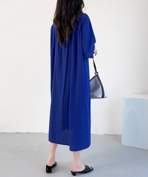 TICCA（ティッカ）の「【TICCA】ウールノーカラーシャツドレス