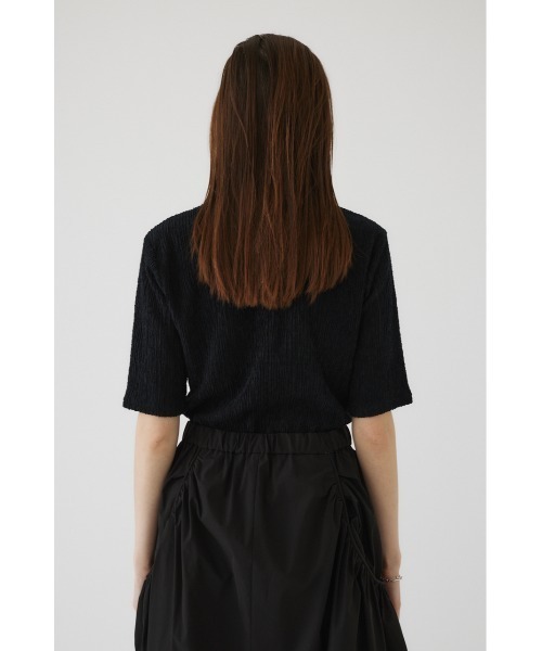 RIM.ARK（リムアーク）の「Half sleeve unevenness tops（Tシャツ/カットソー・レディース・グレー/ブルー/ブラック・36/38）」の14枚目の写真