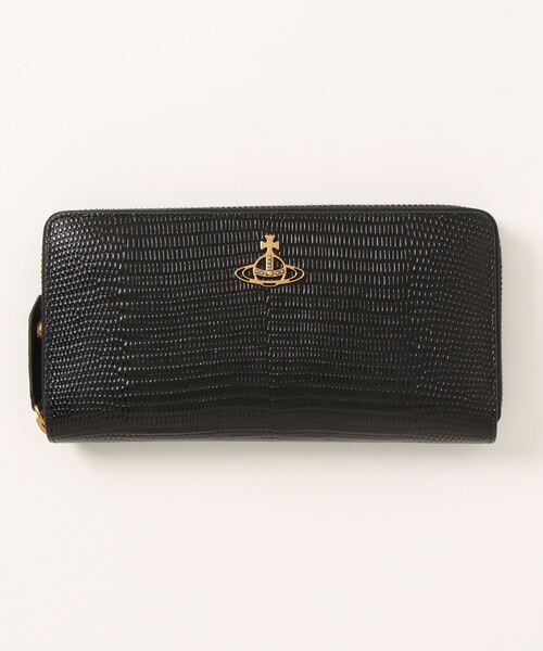 51050022U-L004F-LALIZARD ZIP ROUND WALLET