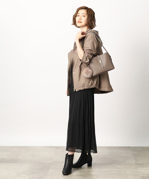 grove（グローブ）の「◆【人間工学】ベルトヒネリ ファーポン スクエアショルダー（ショルダーバッグ・レディース・ライトグレー/ピンク系/ブラック/ダークグレー/スミクロ/レッド系1/ダークグリーン・00）」の15枚目の写真