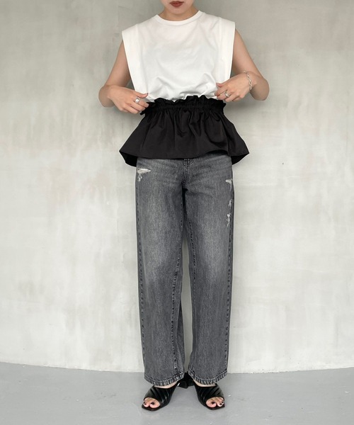 LOWRYS FARM（ローリーズファーム）の「マルチＷＡＹギャザーベルト  976290（ベルト・レディース・ブラック/ブラウン・FREE）」の3枚目の写真