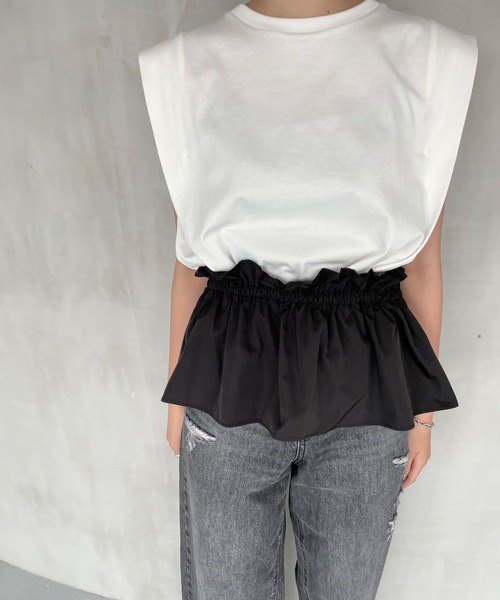 LOWRYS FARM（ローリーズファーム）の「マルチＷＡＹギャザーベルト  976290（ベルト・レディース・ブラック/ブラウン・FREE）」の4枚目の写真