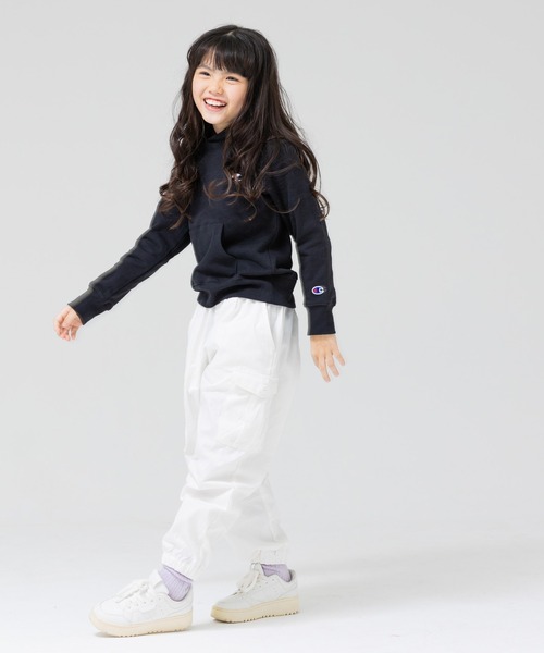 Champion（チャンピオン）の「champion / チャンピオン ロゴパーカー（パーカー・キッズ・ネイビー/ホワイト/ブラック/グレー・120cm/130cm/100cm/110cm）」の19枚目の写真