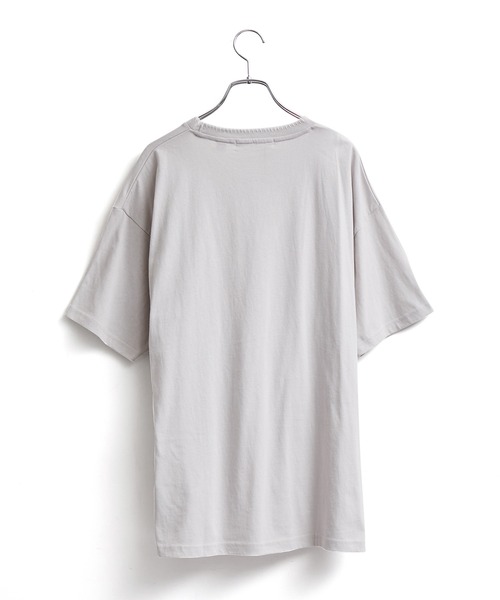 JUNRED（ジュンレッド）の「ブランケットTシャツ（Tシャツ/カットソー・メンズ・キナリ/オレンジ/ブラック・L/LL/M）」の4枚目の写真