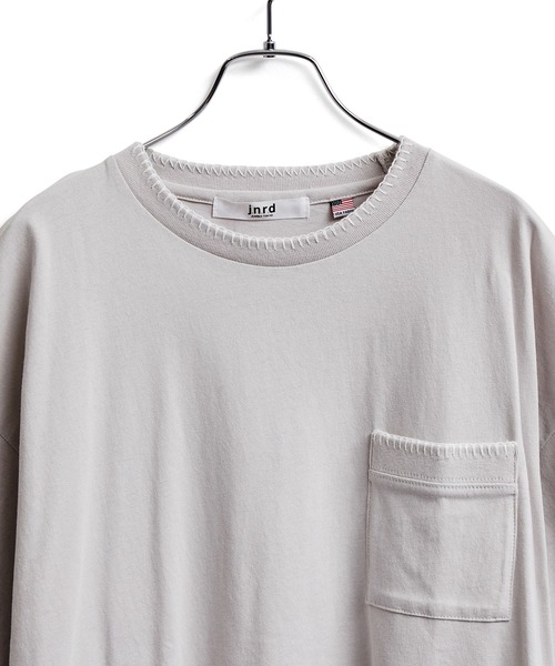 JUNRED（ジュンレッド）の「ブランケットTシャツ（Tシャツ/カットソー・メンズ・キナリ/オレンジ/ブラック・L/LL/M）」の5枚目の写真