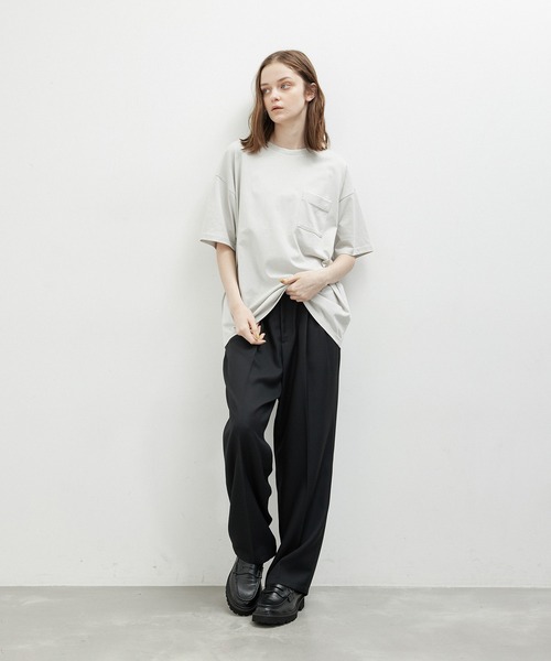 JUNRED（ジュンレッド）の「ブランケットTシャツ（Tシャツ/カットソー・メンズ・キナリ/オレンジ/ブラック・L/LL/M）」の13枚目の写真