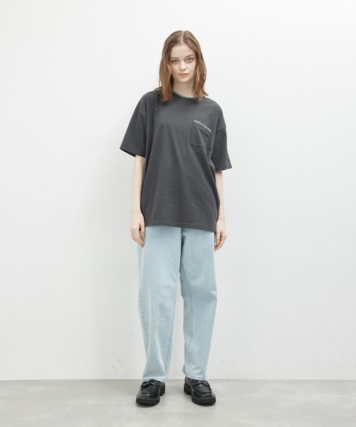 JUNRED（ジュンレッド）の「ブランケットTシャツ（Tシャツ/カットソー・メンズ・キナリ/オレンジ/ブラック・L/LL/M）」の14枚目の写真