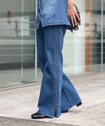 CIAOPANIC | サイドピンタックラインフレアデニムパンツ(デニムパンツ)