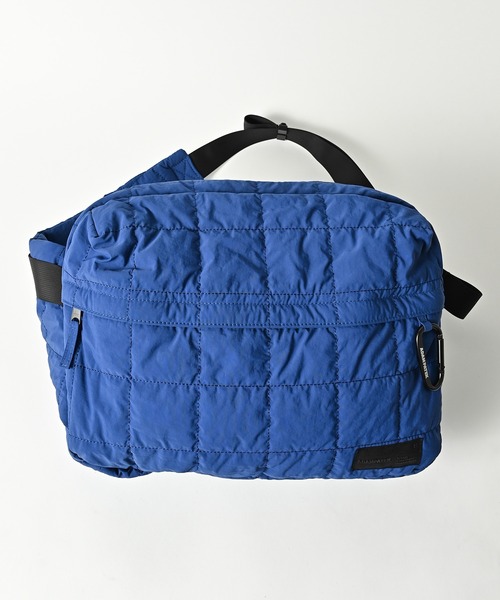ADAM PATEK(アダムパテック)の「【ADAMPATEK】 square quilt BIG body bag/スクエアキルティングビッグボディバッグ(ボディバッグ/ウエストポーチ・メンズ・ホワイト/ブルー/ブラック/カーキ・フリー)」の4枚目の写真