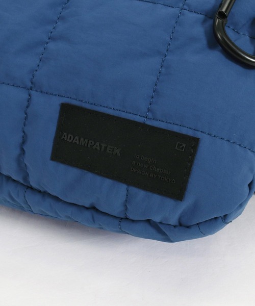 ADAM PATEK(アダムパテック)の「【ADAMPATEK】 square quilt BIG body bag/スクエアキルティングビッグボディバッグ(ボディバッグ/ウエストポーチ・メンズ・ホワイト/ブルー/ブラック/カーキ・フリー)」の14枚目の写真