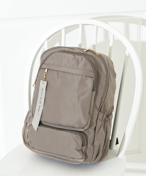 Qu'est-ce Que Le “Design”?(ケスクルデザイン)の「【Qu’est-ce Que Le “Design”?/ケスクルデザイン】 16pockets マザーズデイパック(バックパック/リュック・レディース・ブラック/ネイビー/グレー・FREE)」の2枚目の写真