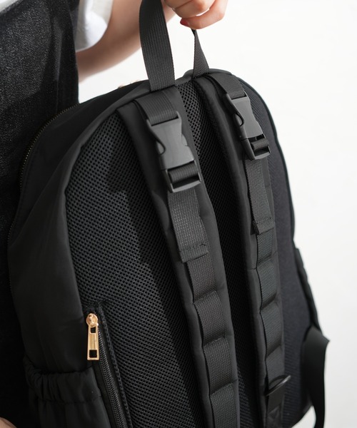 Qu'est-ce Que Le “Design”?(ケスクルデザイン)の「【Qu’est-ce Que Le “Design”?/ケスクルデザイン】 16pockets マザーズデイパック(バックパック/リュック・レディース・ブラック/ネイビー/グレー・FREE)」の5枚目の写真