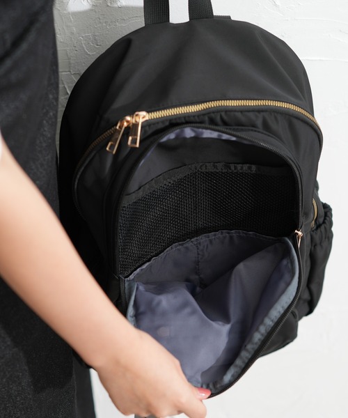 Qu'est-ce Que Le “Design”?(ケスクルデザイン)の「【Qu’est-ce Que Le “Design”?/ケスクルデザイン】 16pockets マザーズデイパック(バックパック/リュック・レディース・ブラック/ネイビー/グレー・FREE)」の7枚目の写真