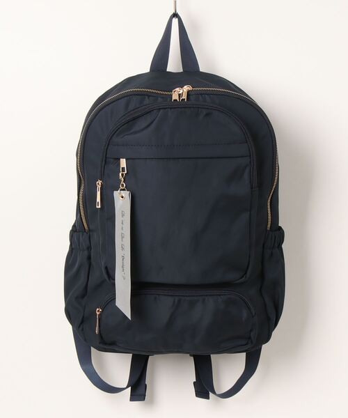 Qu'est-ce Que Le “Design”?(ケスクルデザイン)の「【Qu’est-ce Que Le “Design”?/ケスクルデザイン】 16pockets マザーズデイパック(バックパック/リュック・レディース・ブラック/ネイビー/グレー・FREE)」の10枚目の写真