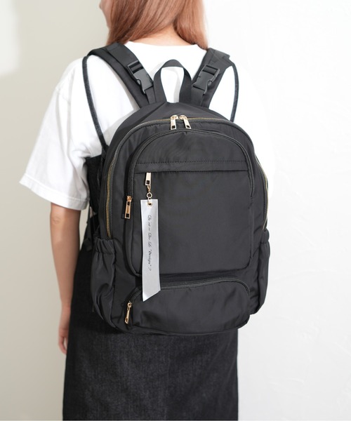 Qu'est-ce Que Le “Design”?(ケスクルデザイン)の「【Qu’est-ce Que Le “Design”?/ケスクルデザイン】 16pockets マザーズデイパック(バックパック/リュック・レディース・ブラック/ネイビー/グレー・FREE)」の12枚目の写真