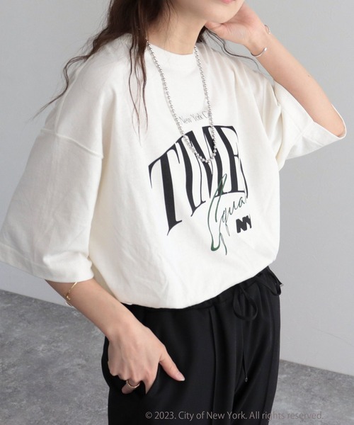 GOOD ROCK SPEED（グッドロックスピード）の「【GOOD ROCK SPEED/グッドロックスピード】NYC Tシャツ（Tシャツ/カットソー・レディース・オフホワイト/ライトグレー・FREE）」の21枚目の写真