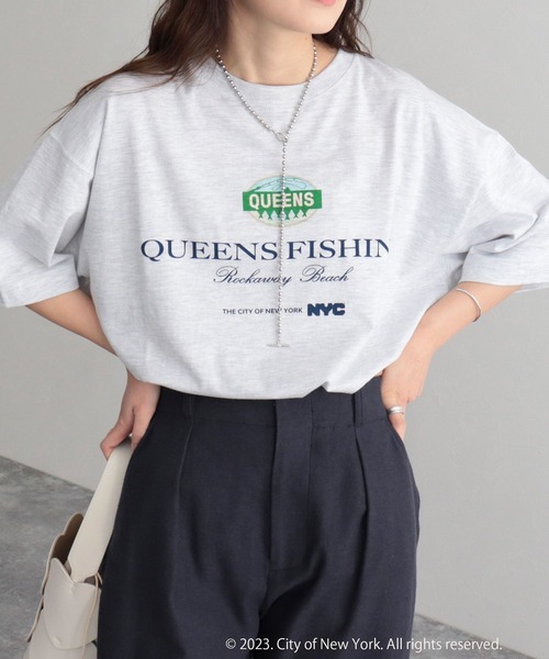 GOOD ROCK SPEED（グッドロックスピード）の「【GOOD ROCK SPEED/グッドロックスピード】NYC Tシャツ（Tシャツ/カットソー・レディース・オフホワイト/ライトグレー・FREE）」の12枚目の写真