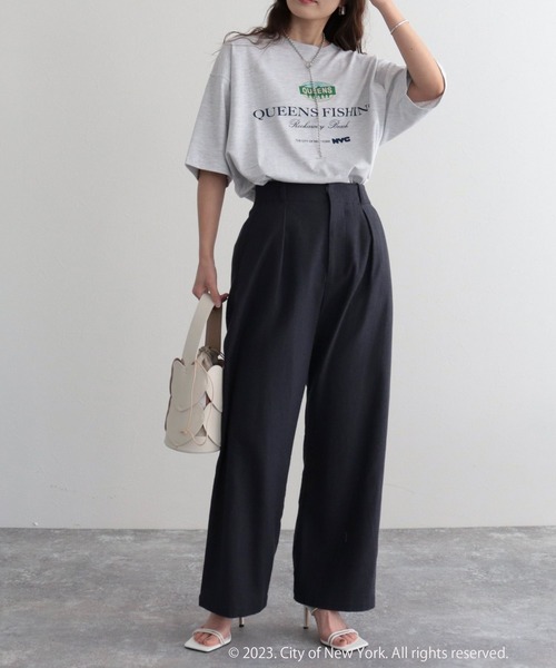 GOOD ROCK SPEED（グッドロックスピード）の「【GOOD ROCK SPEED/グッドロックスピード】NYC Tシャツ（Tシャツ/カットソー・レディース・オフホワイト/ライトグレー・FREE）」の15枚目の写真