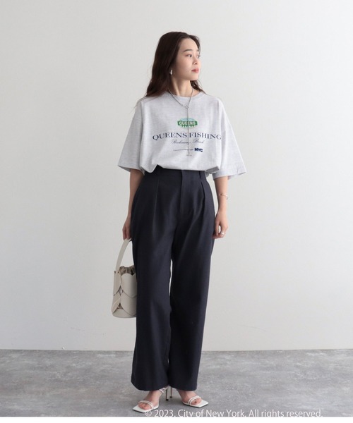 GOOD ROCK SPEED（グッドロックスピード）の「【GOOD ROCK SPEED/グッドロックスピード】NYC Tシャツ（Tシャツ/カットソー・レディース・オフホワイト/ライトグレー・FREE）」の16枚目の写真