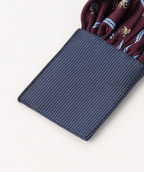 green label relaxing（グリーンレーベルリラクシング）の「GLR ボウタイチーフセット / クレスト（蝶ネクタイ・キッズ・オレンジ/ワインレッド・FREE）」の20枚目の写真