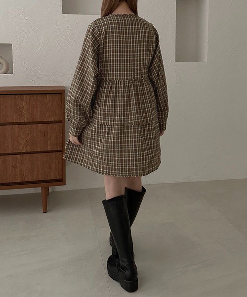 apres jour clair(アプレジュールクレア)の「【apres jour clair】アソートリボンチュニックブラウス【ZOZOTOWN限定アイテム】(シャツ/ブラウス・レディース・ブラック/ボルドー/グレー/ブラウン系その他・フリー/X-LARGE)」の7枚目の写真