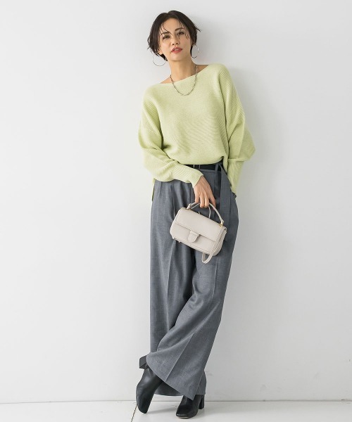LAUTREAMONT(ロートレアモン)の「アナスタシアミルド2WAYパンツ≪防シワ/イージーケア≫(その他パンツ・レディース・キャメル/グレー・7号/9号/11号)」の7枚目の写真