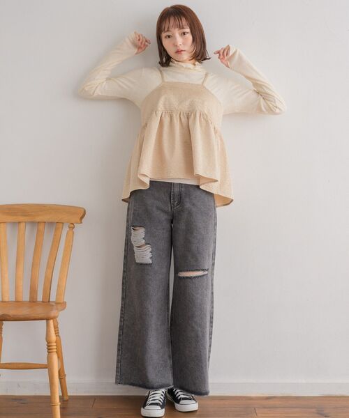 RETRO GIRL（レトロガール）の「マルチウェイビスチェ（キャミソール・レディース・ベージュ/ライトグレー/ブラック・FREE）」の13枚目の写真