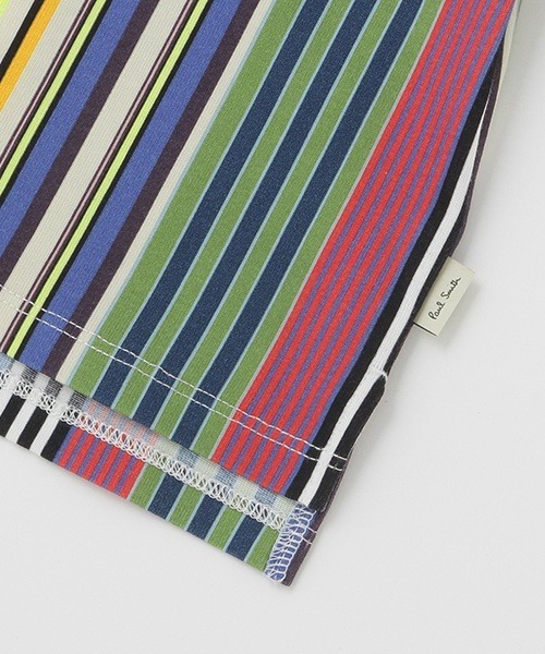 Paul Smith JUNIOR ストライプ 半袖 トップス パンツ シグネチャーストライプ半袖シャツ 3551608 | Paul Smith
