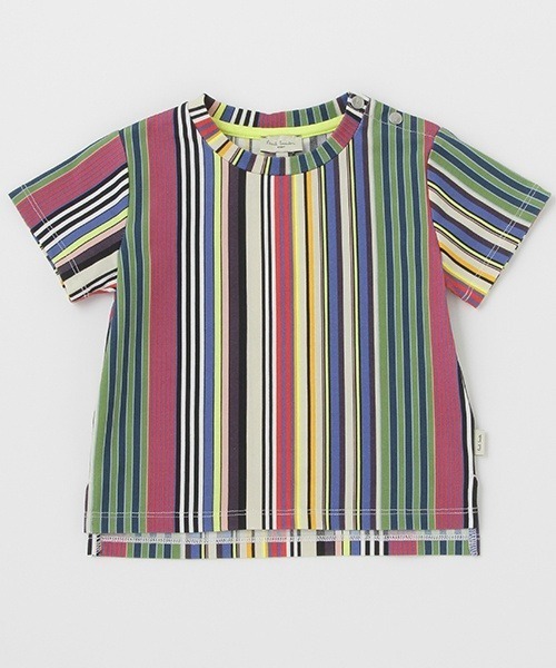 Paul Smith JUNIOR ストライプ 半袖 トップス パンツ Paul Smith JUNIOR（ポールスミスジュニア）の「マルチストライプ半袖T