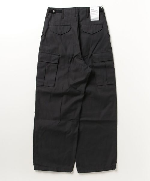 CIOTA(シオタ)の「【CIOTA/シオタ】スビンコットン M-65フィールドカーゴパンツ(カーゴパンツ・レディース・ブラック・1)」の2枚目の写真